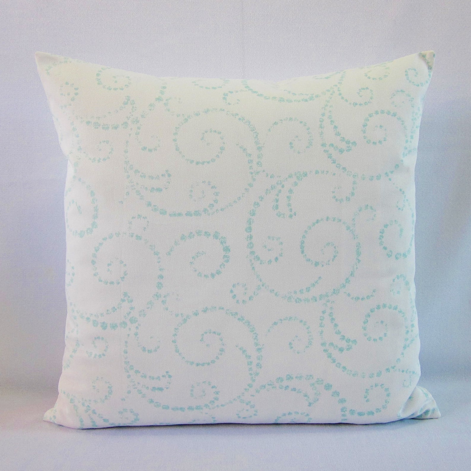Aqua Throw Pillow Cover Aqua Pillow Decorative Throw Pillow Etsy