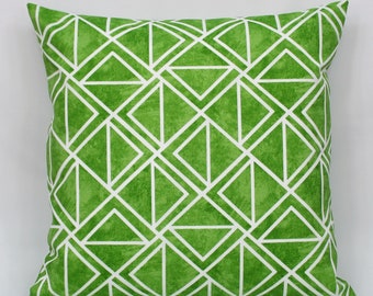 Lime Green Outdoor Throw Pillow Cover, Green Patio Pillow, Sunroom Pillow, Porch Pillow, Green Outdoor Decor, Porch, Sunroom, Zipper, 18x18