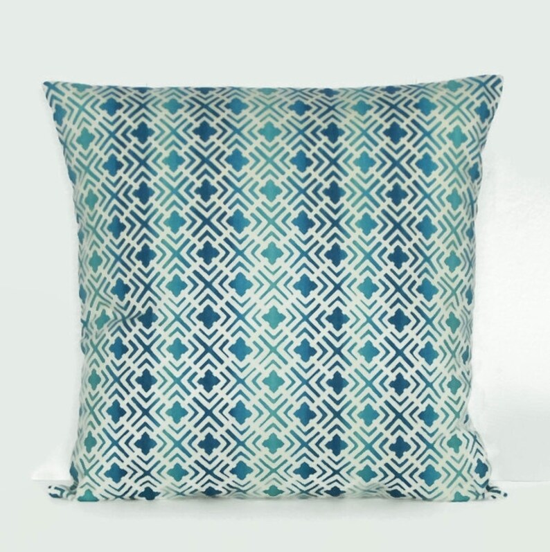 Turquoise Pillow Cover Turquoise Designer Pillow Cover Etsy
