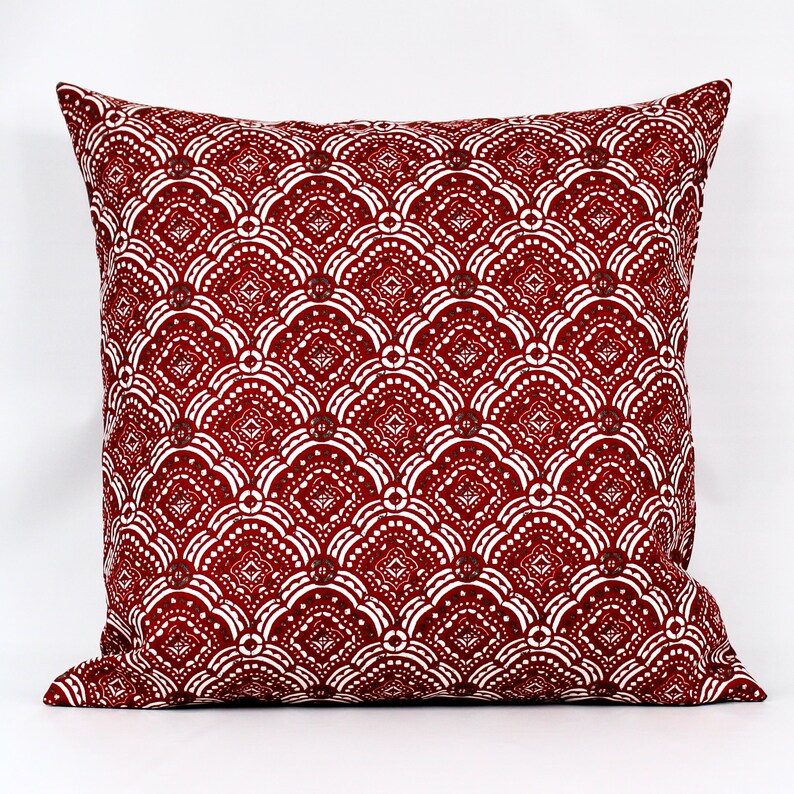 Red Outdoor Pillow Cover Burgundy Outdoor Pillow Red Etsy