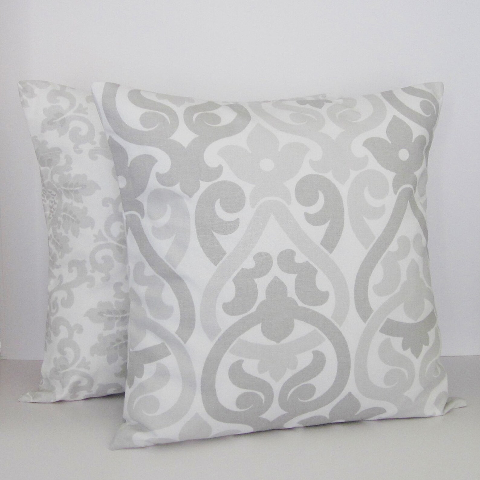 Gray Pillow Cover Gray White Pillows Gray Throw Pillow Gray Etsy