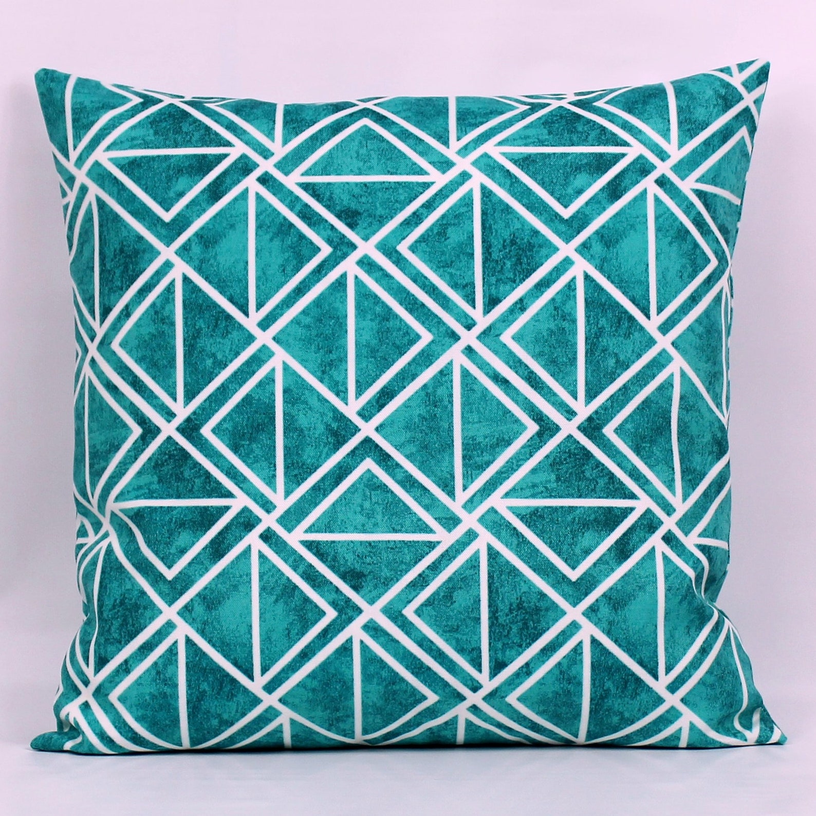 Turquoise Outdoor Throw Pillow Cover Teal Patio Pillow Cover Etsy