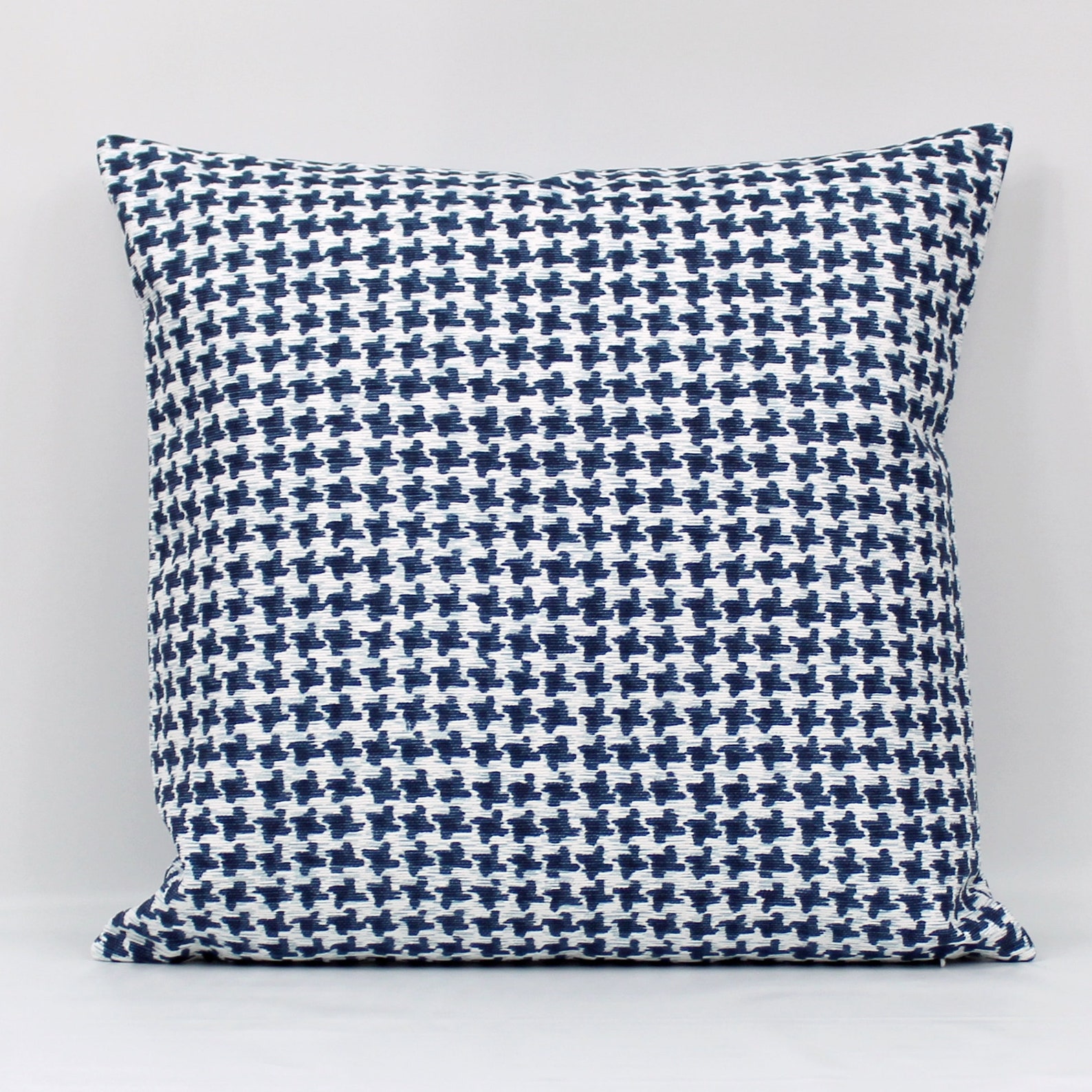 Navy White Throw Pillow Cover Navy Blue Pillow Cover Navy Etsy