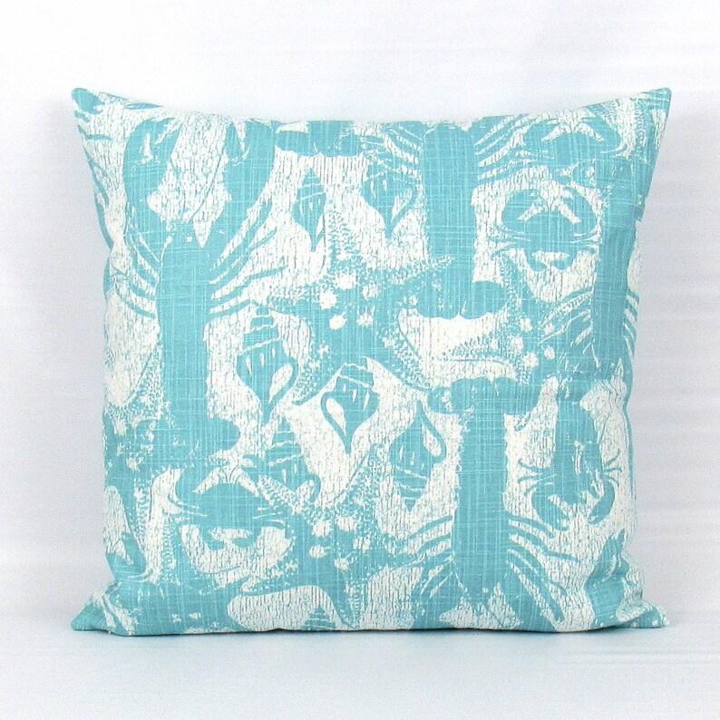 Aqua Pillow Cover Aqua Throw Pillow Aqua Pillow Teal Etsy