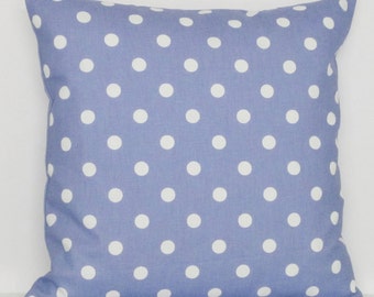 Purple Polka Dot Pillow Cove, Purple White Pillow, Lavender Pillow Cover, Purple Throw Pillow, Purple Accent Pillow, Purple Cushion, Zipper