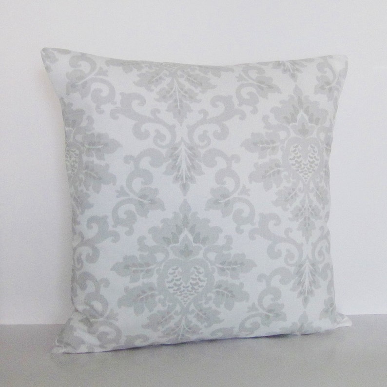Gray Pillow Cover Gray White Pillows Gray Throw Pillow Gray Etsy