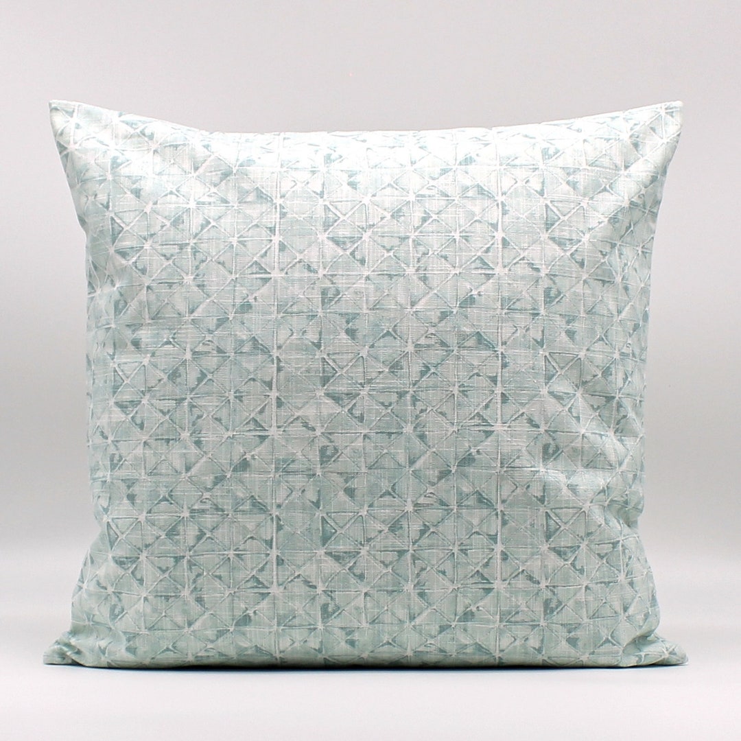 Aqua Green Throw Pillow Cover, Spa Green Pillow Cover, Designer Pillow