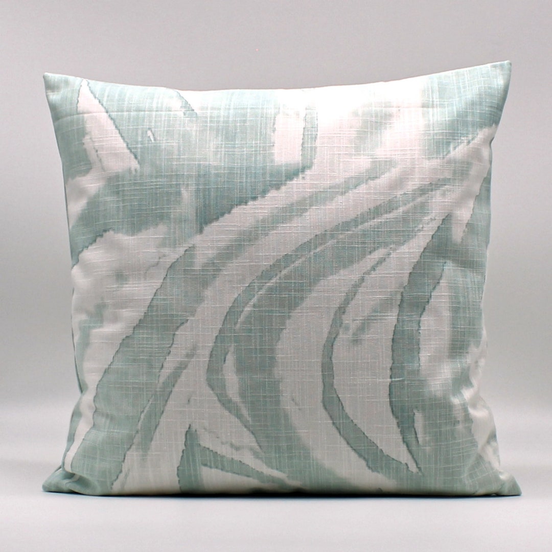 Aqua Green Throw Pillow Cover, Spa Green Pillow Cover, Beach House