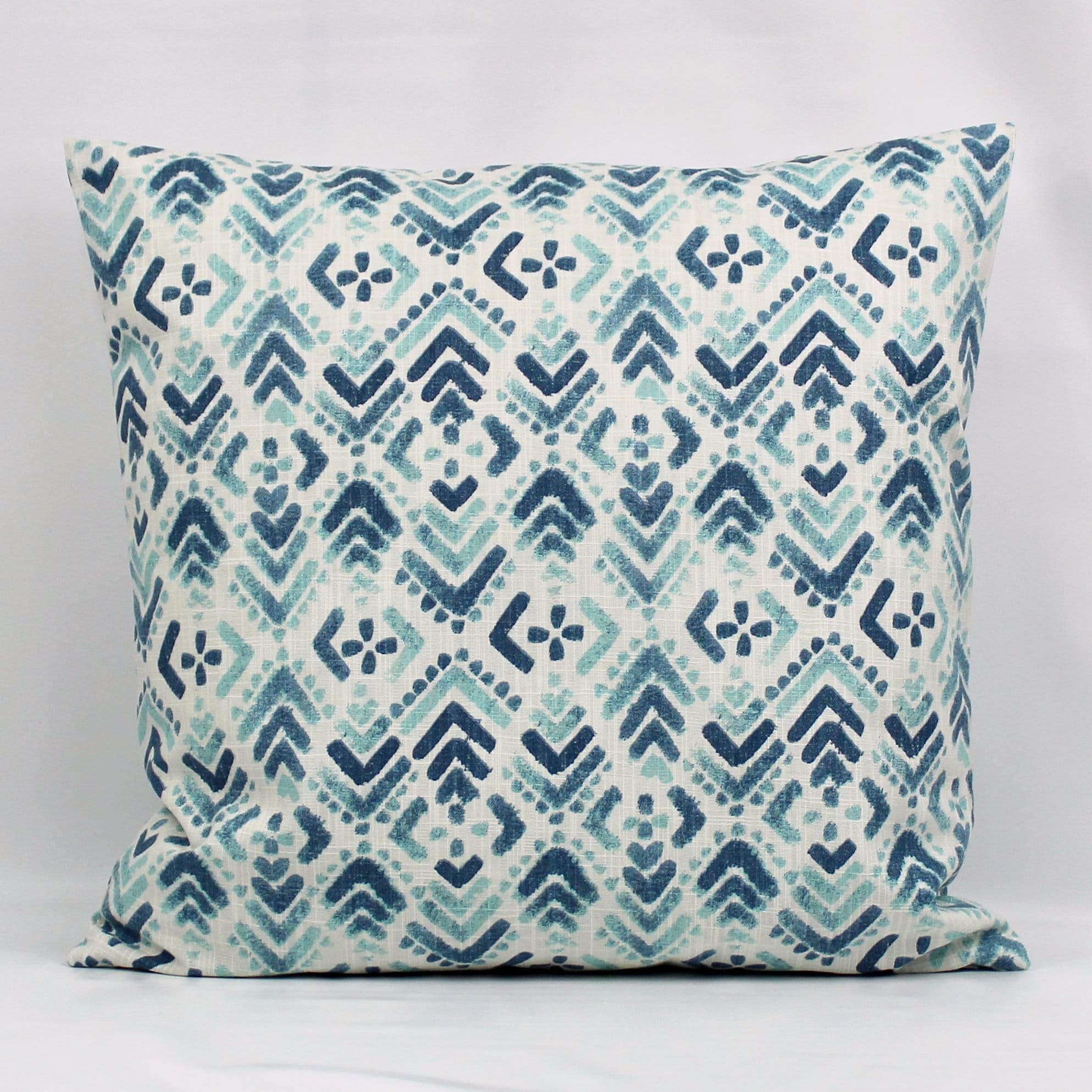 navy and aqua pillows