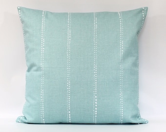 seafoam blue throw pillows