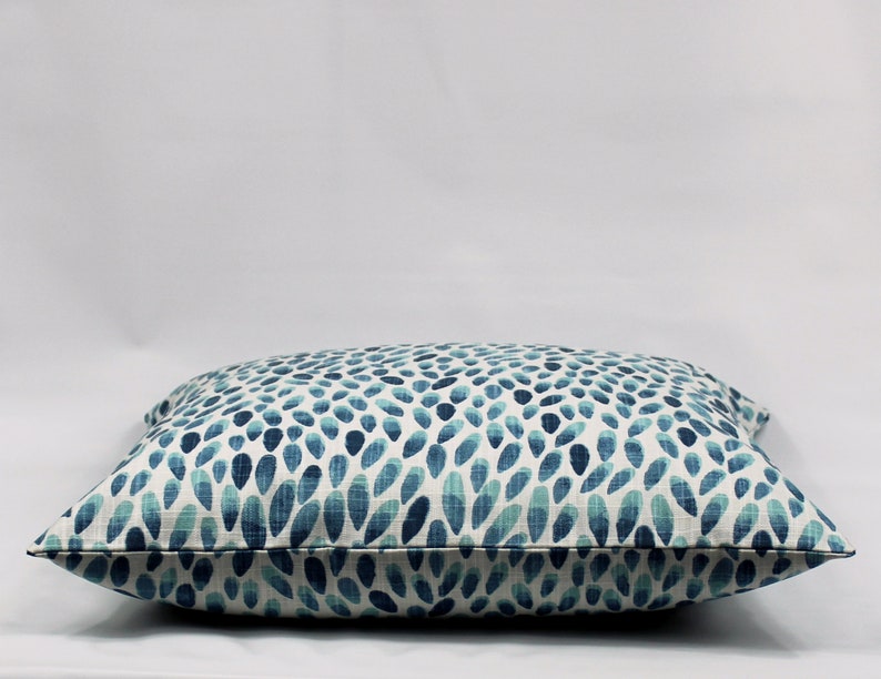 Navy Aqua Throw Pillow Cover Navy Pillow Cover Aqua Pillow Etsy UK