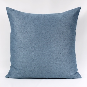 Blue Outdoor Pillow Cover, Solid Blue Outdoor Pillow Cover, Blue OutdoorThrow Pillow, Blue Accent Pillow, Patio Pillow, Porch, Soft, Zipper