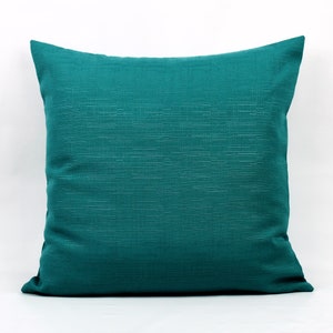 Teal Outdoor Pillow Cover, Teal Green Outdoor Accent Pillow, Porch Pillow, Deck Pillow, Teal Outdoor Decor, Teal Patio Pillow, Porch, Zipper