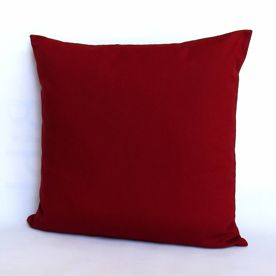 Brick Red Throw Pillow Cover Burgundy Pillow Burgundy Accent Etsy