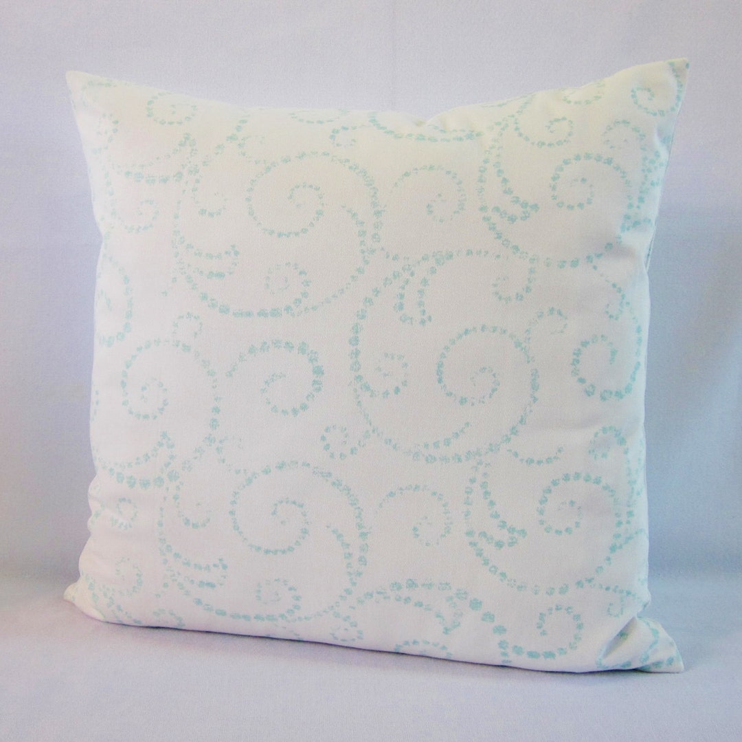Aqua Nursery Pillow Cover, Aqua Throw Pillow Cover, Aqua Pillow, Baby