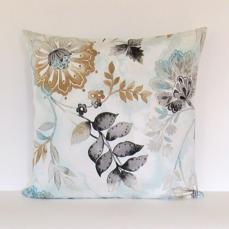 Aqua Pillow Cover Decorative Throw Accent Aquamarine Seafoam Etsy