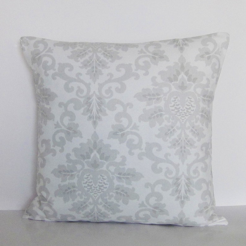 Gray Pillow Cover Gray White Pillows Gray Throw Pillow Gray Etsy