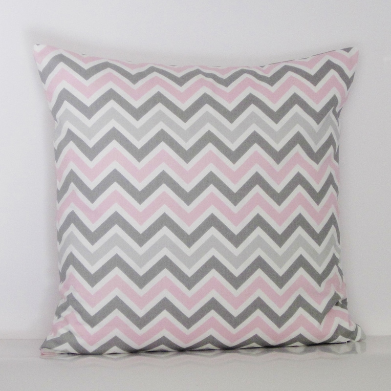 Pink And Gray Throw Pillows