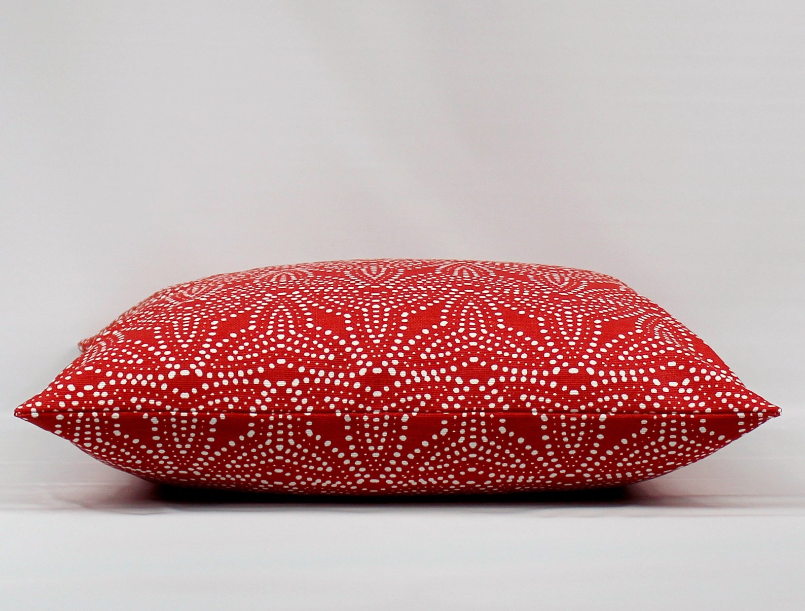 Red Throw Pillow Cover Red Geometric Pillow Red Pillows Red Etsy