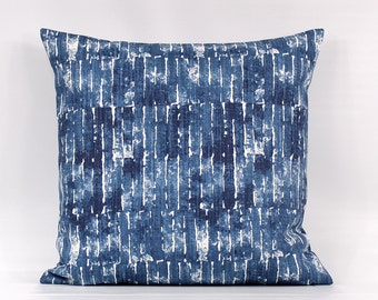 Navy Blue Pillow Cover, Navy Pillows, Navy Throw Pillows, Navy White Pillow, Navy Geometric Pillow, Navy Cushion Cover, Blue Pillows, Zipper