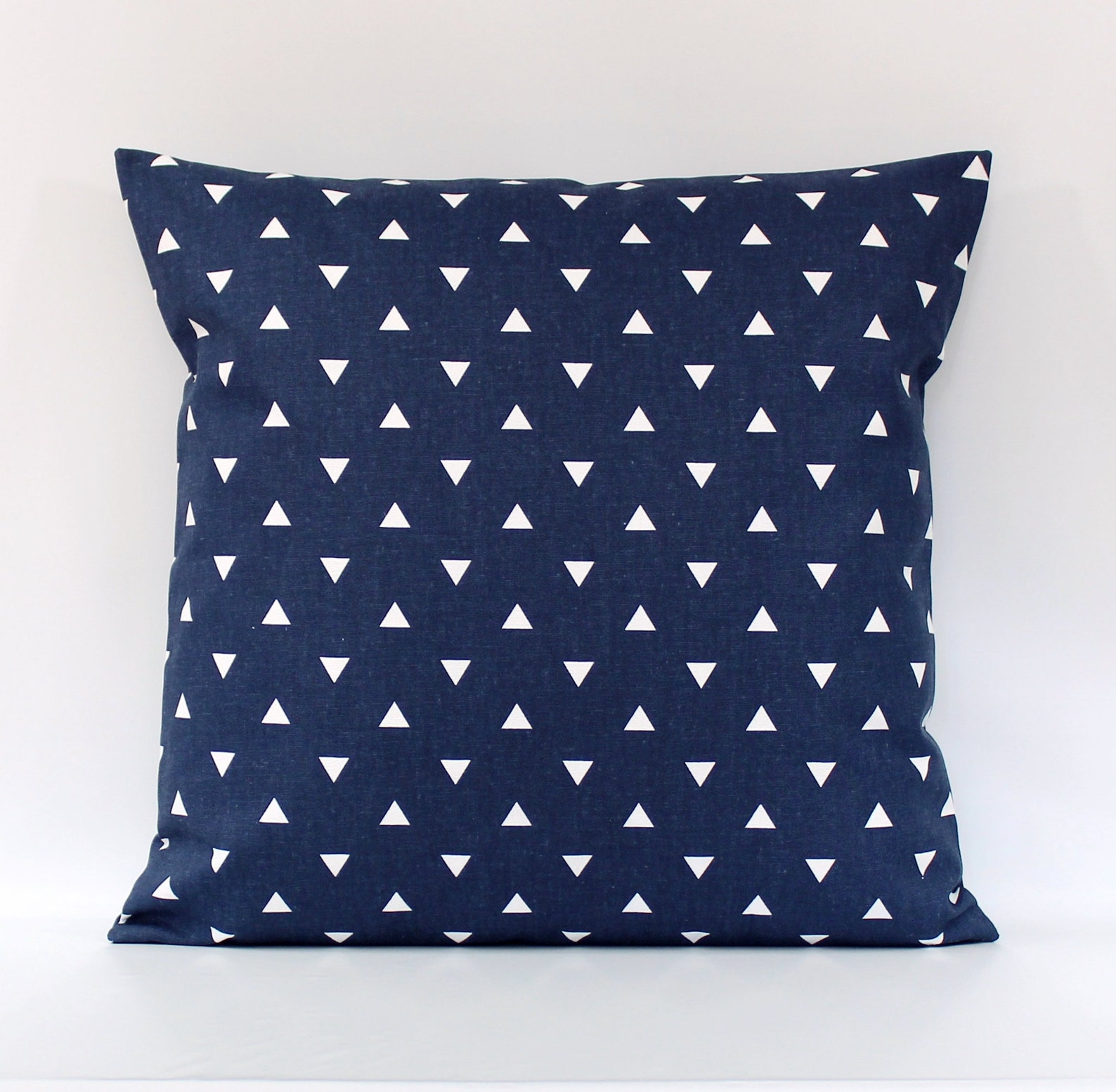 Navy Throw Pillow Cover Navy Pillow Navy White Pillow Navy Etsy