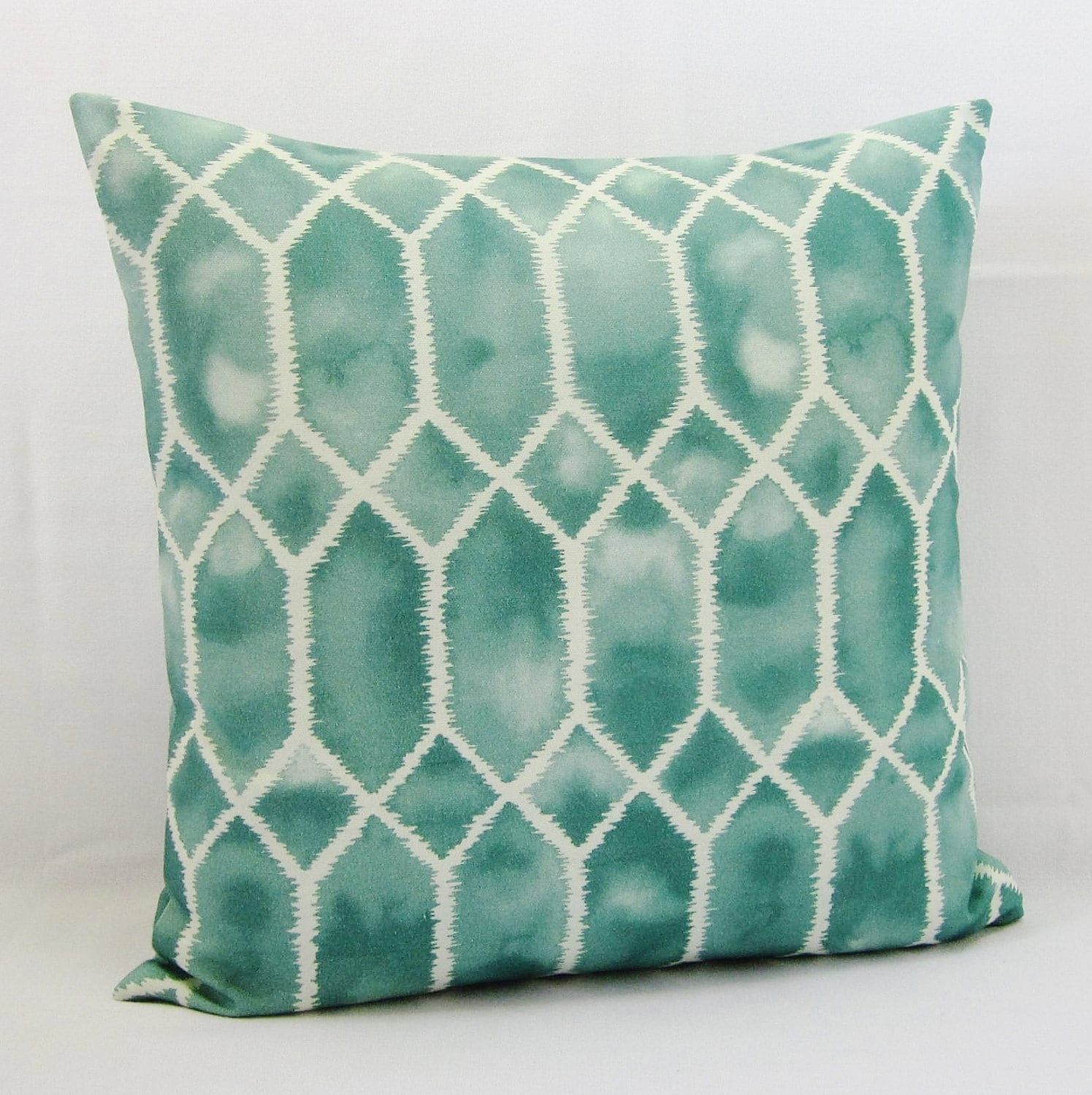 Aqua Throw Pillow Cover Seafoam Spa Green Aquamarine Teal Etsy
