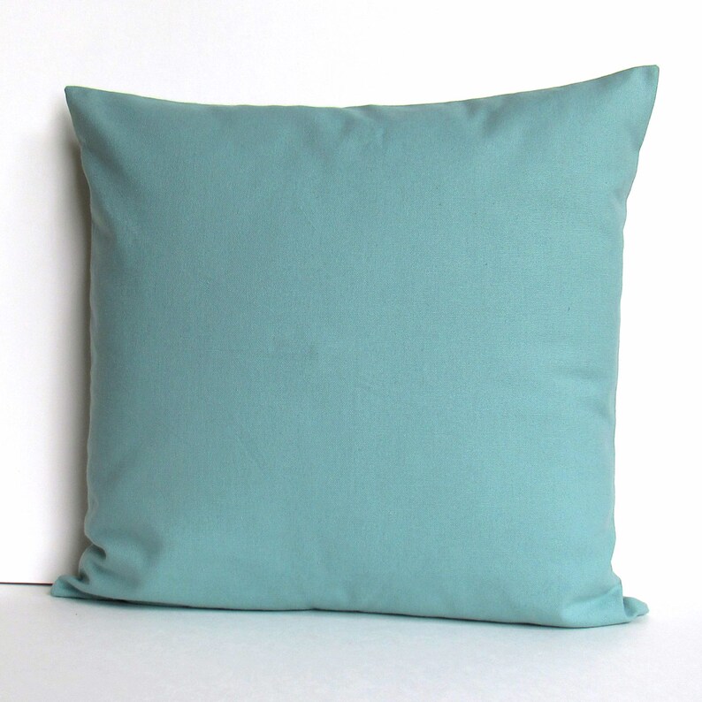Aqua Throw Pillow Cover Seafoam Pillow Cover Aqua Accent Etsy