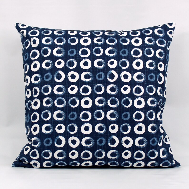 Navy Aqua Throw Pillow Cover Navy Blue Pillow Aqua Pillow Etsy