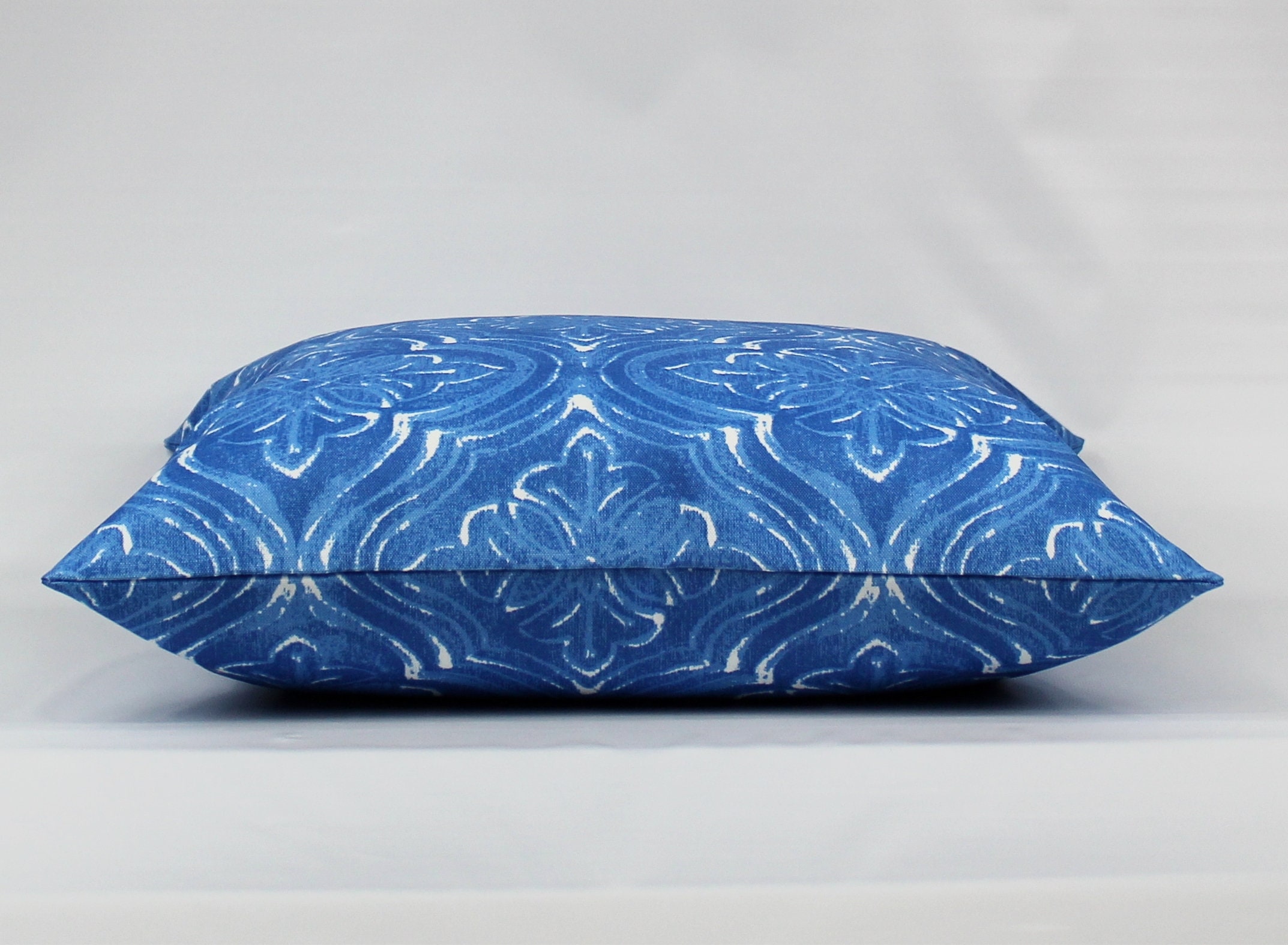 Cobalt Outdoor Pillow Cover Blue Outdoor Cushion Royal Blue Etsy.de