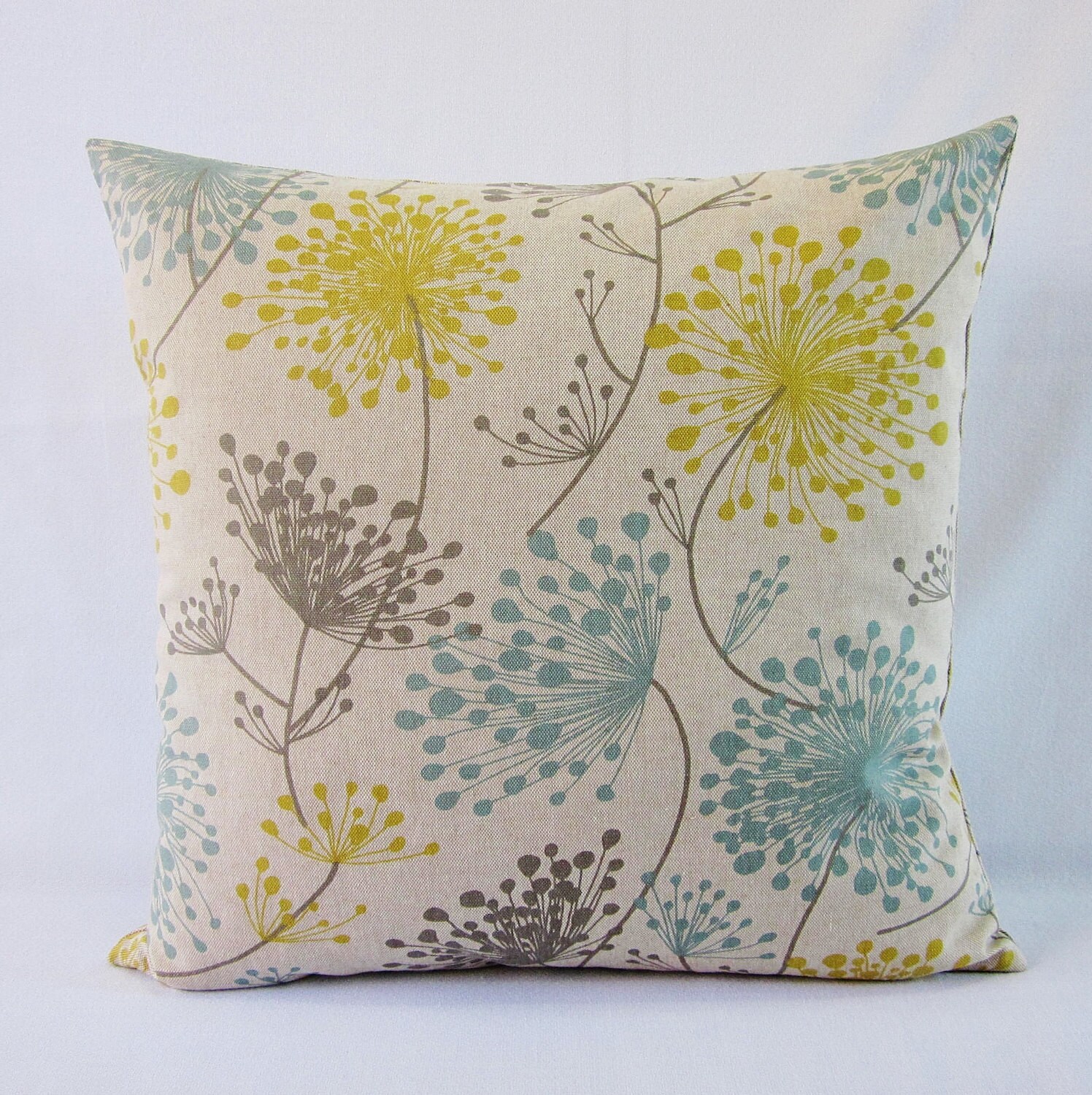 Teal and yellow pillow covers hotsell