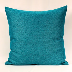 Teal Outdoor Pillow Cover, Solid Teal Outdoor Pillow Cover, Teal Green OutdoorThrow Pillow, Soft Outdoor Pillow, Invisible Zipper