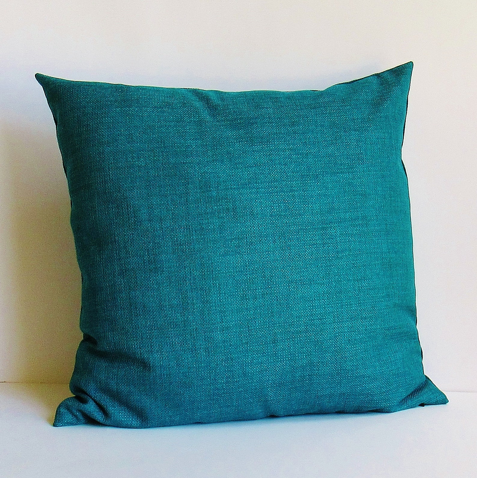 Teal Outdoor Pillow Cover Teal Porch Pillow Teal Green Deck Etsy