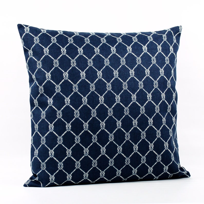 Navy Pillow Cover Navy Blue Pillow Navy Throw Pillow Etsy