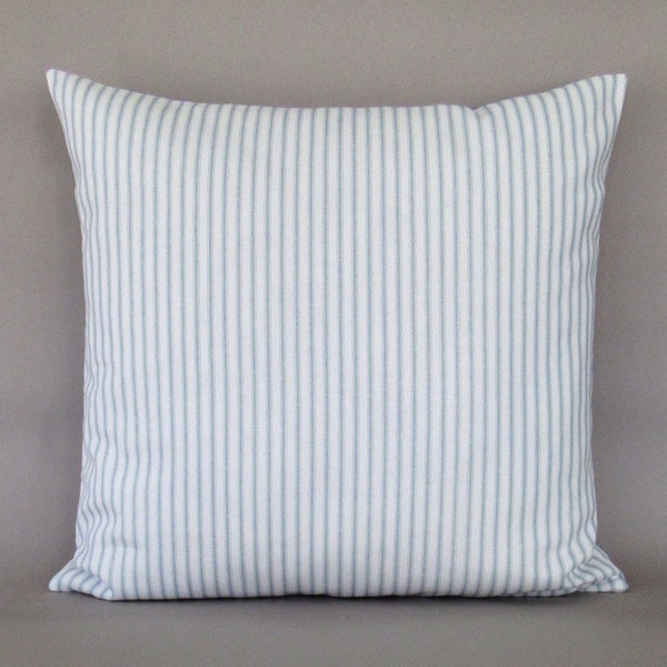Blue Stripe Pillow Etsy