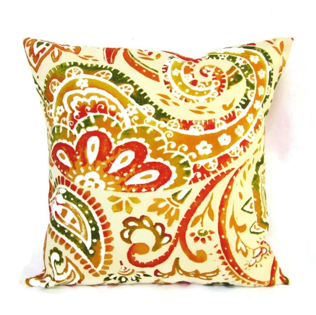 2er Set Samt Kissenbezüge 50x90cm Orange - Outdoor Sofakissen Bezüge