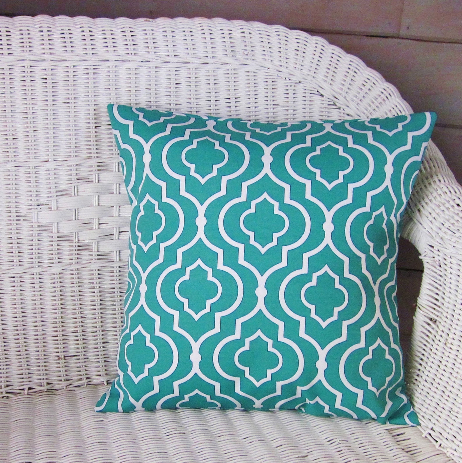 Turquoise Outdoor Pillow Cover Green Outdoor Pillow Etsy