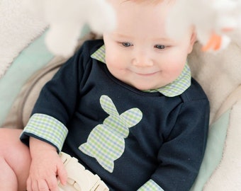 Baby Easter Outfit - Baby's First Easter Shirt - Baby Boy Easter Outfit - Boys Easter Shirt - Baby Boy Easter Shirt - Boy Easter Bunny Shirt