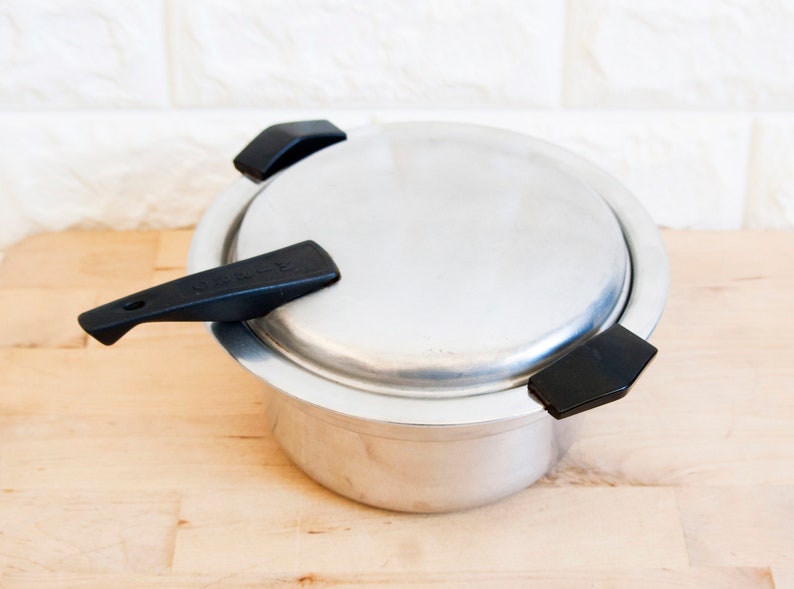 Vintage Mirro Aluminum Double Boiler Insert with Handle and Etsy