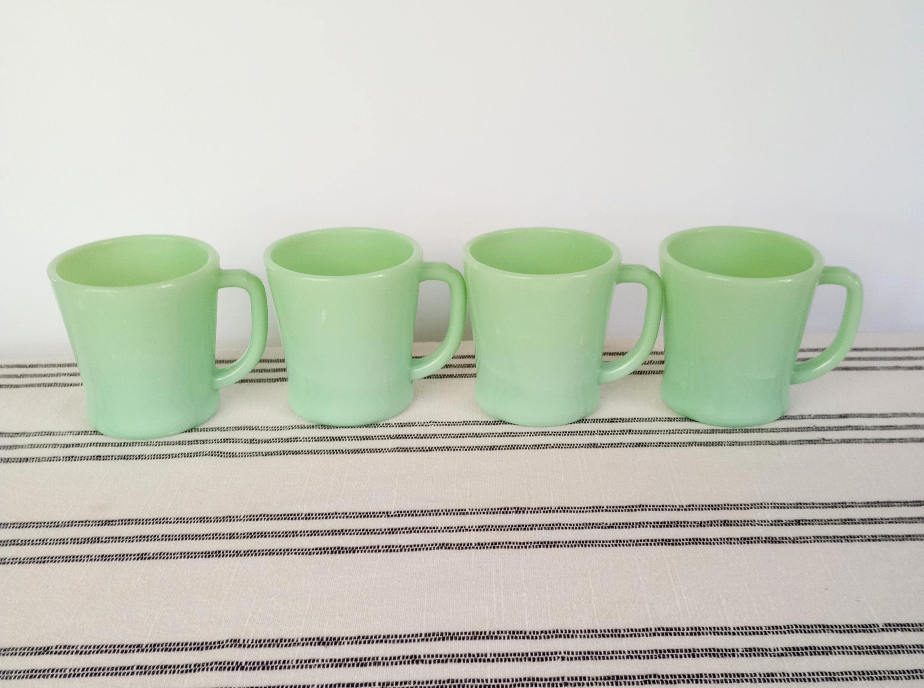 グラス/カップ Fire King JADEITE D-Handle Mug Cup 18 Fire King Jadeite D Handle Mugs, Replacement Coffee Cup - Etsy