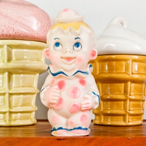 Vintage Squeak Toy Boy Squeaky Doll, Star MFG Co Pink Polka Dot