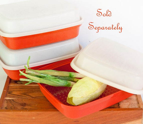 Tupperware Small Season Serve Marinade Container Orange 