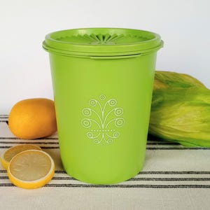 Tupperware Canister, Replacement Lime Green Tupper Ware Storage Container 811