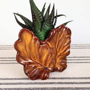 Leaf Wall Pocket, Fall Halloween Wall Hanging Planter Succulent Pot