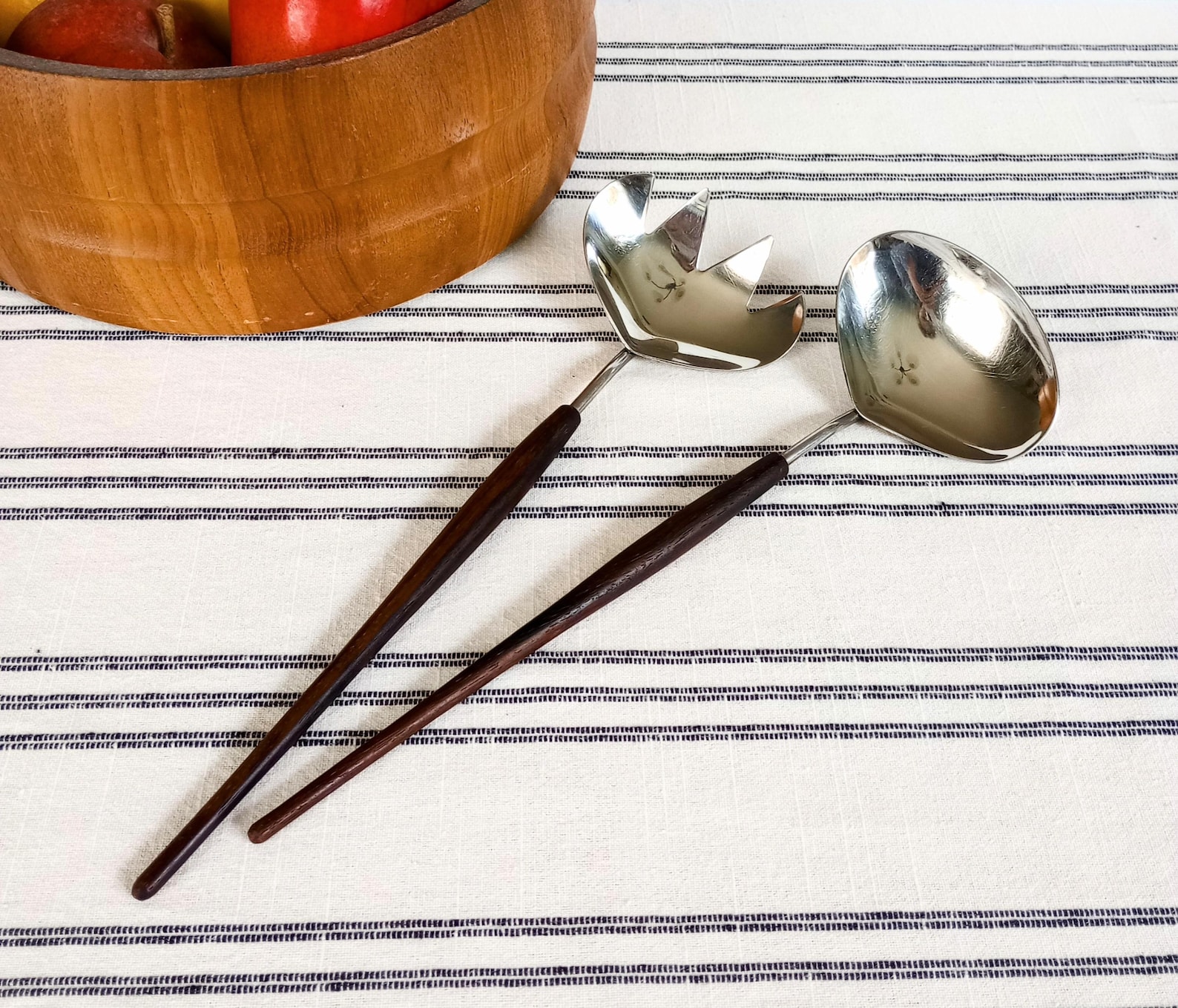 Mid Century Salad Servers
