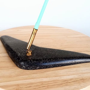 Atomic Boomerang Pen Holder Pencil Stand Atomic 1950s Office Decor Mid Century
