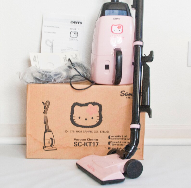 Hello Kitty Vacuum Cleaner Sanrio Sanyo Transformax Pink NEW Etsy