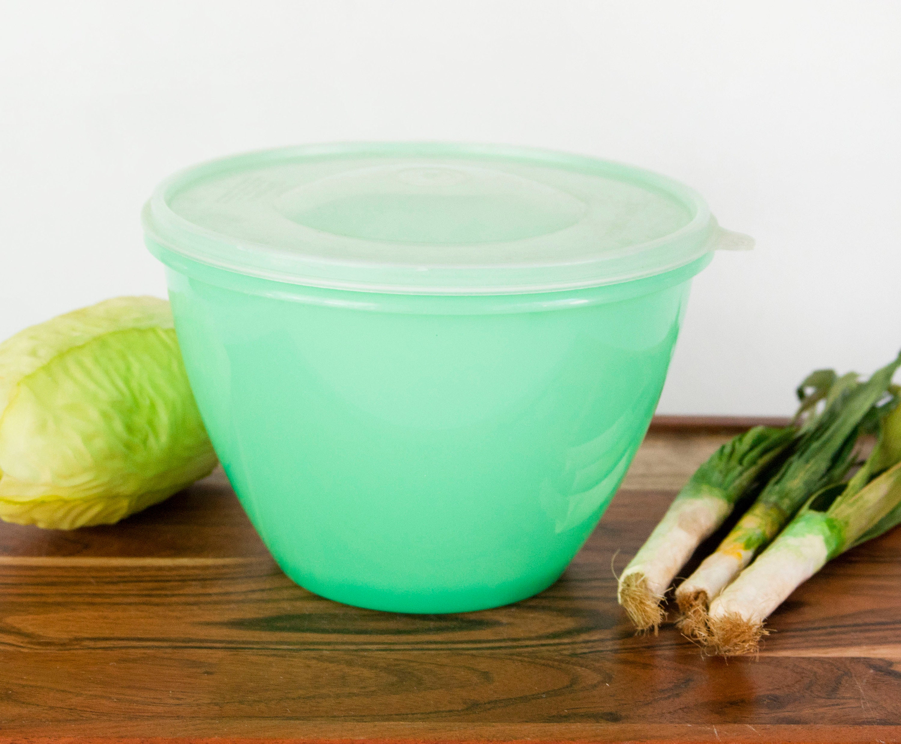 1970s Green Tupperware Lettuce Crisp It With Domed Clear Lid -  in 2023
