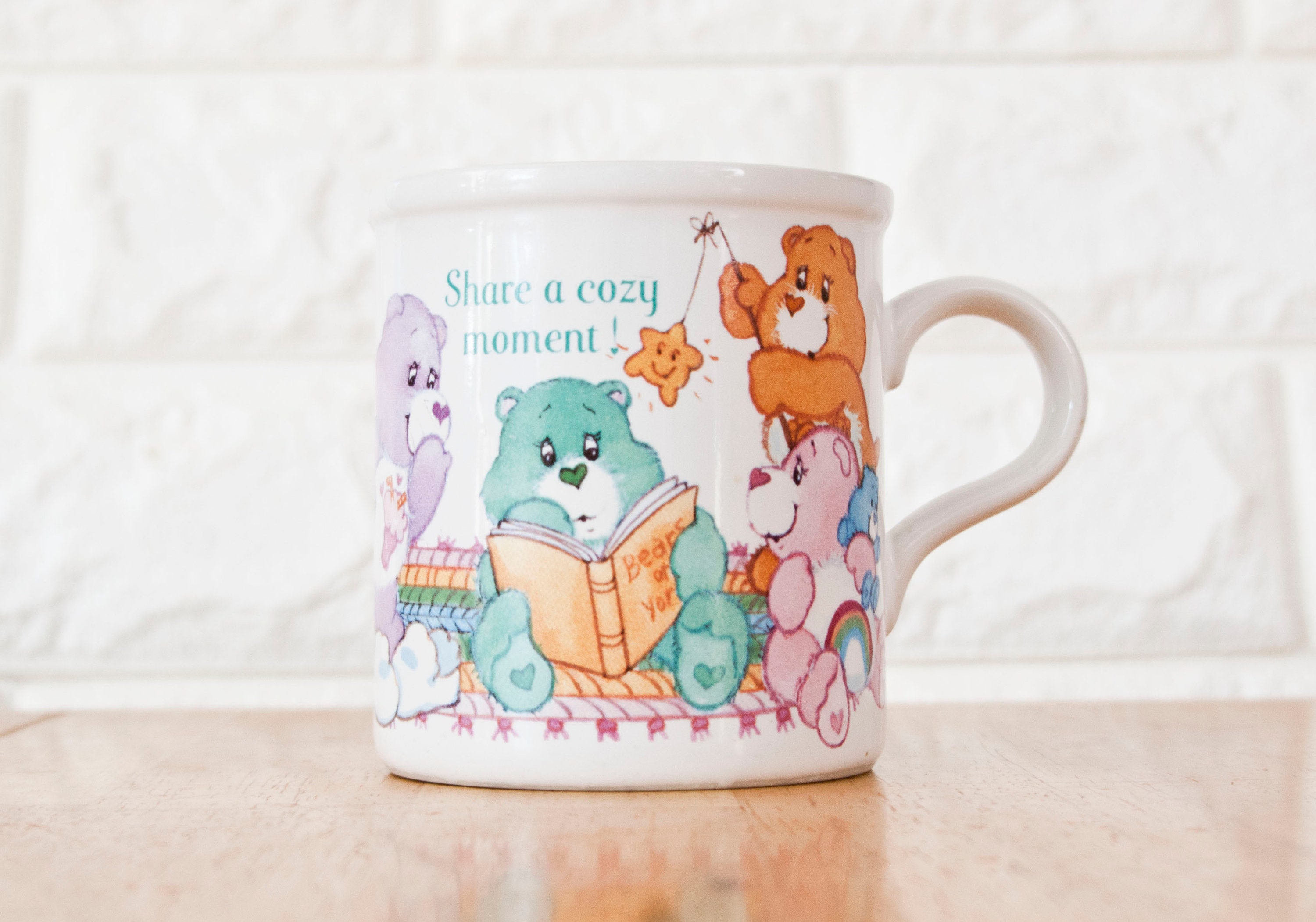 Vintage Care Bears Coffee Mug Share a Cozy Moment Etsy