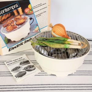 Contempra Indoor Grill, Electric Mini Barbeque Hibachi with Box NEW