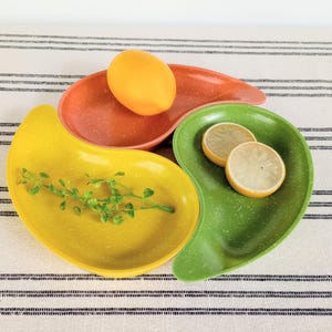 Confetti Melamine Snack Plates, West Bend Teardrop Serving Dishes